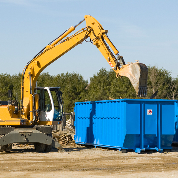 can i rent a residential dumpster for a construction project in Williamstown